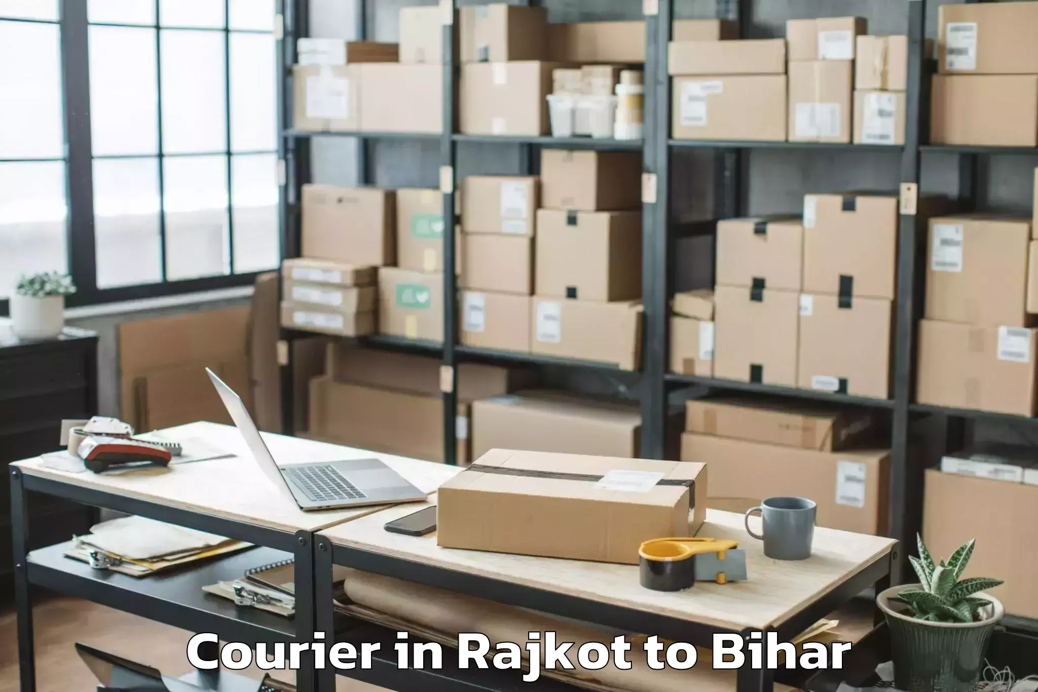 Rajkot to Charpokhari Courier Booking